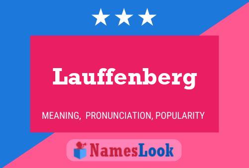 Póster del nombre Lauffenberg