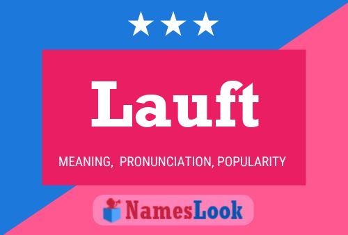 Póster del nombre Lauft