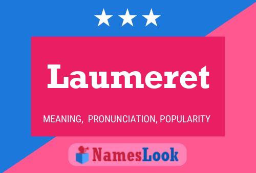 Póster del nombre Laumeret