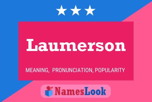 Póster del nombre Laumerson