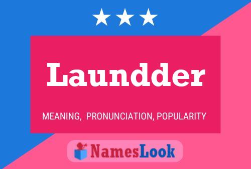 Póster del nombre Laundder