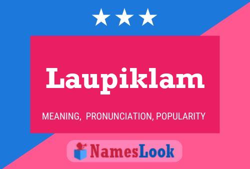 Póster del nombre Laupiklam