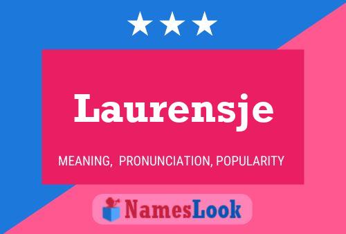 Póster del nombre Laurensje