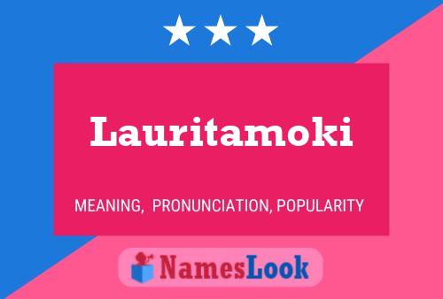 Póster del nombre Lauritamoki