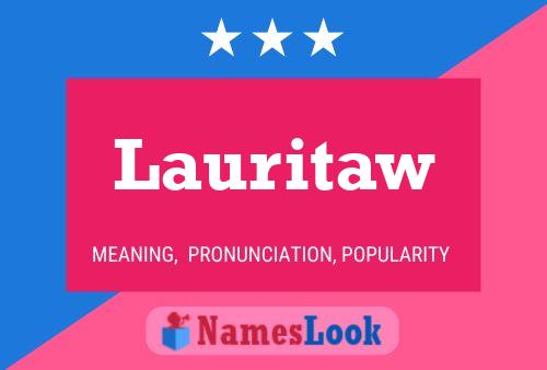 Póster del nombre Lauritaw