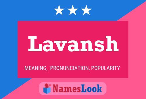 Póster del nombre Lavansh