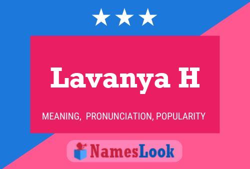 Póster del nombre Lavanya H