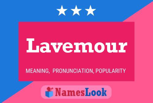 Póster del nombre Lavemour