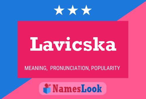 Póster del nombre Lavicska