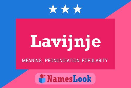 Póster del nombre Lavijnje