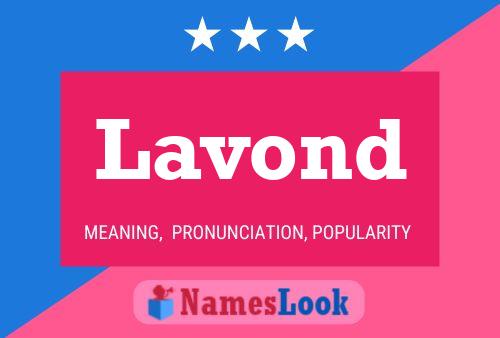 Póster del nombre Lavond