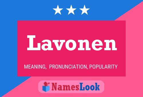 Póster del nombre Lavonen