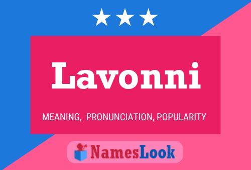 Póster del nombre Lavonni