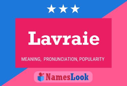 Póster del nombre Lavraie