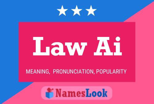 Póster del nombre Law Ai