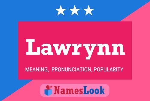 Póster del nombre Lawrynn