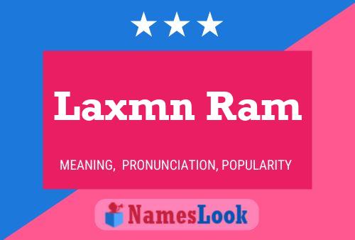 Póster del nombre Laxmn Ram