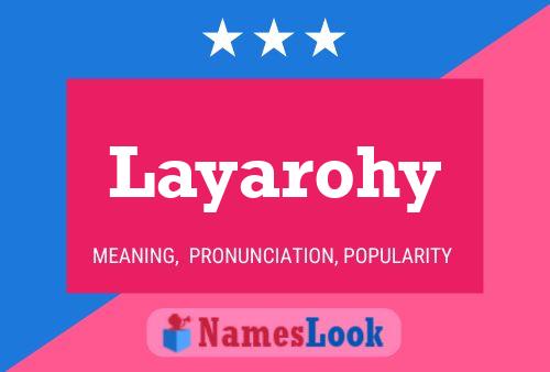 Póster del nombre Layarohy