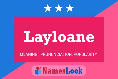 Póster del nombre Layloane