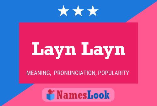 Póster del nombre Layn Layn