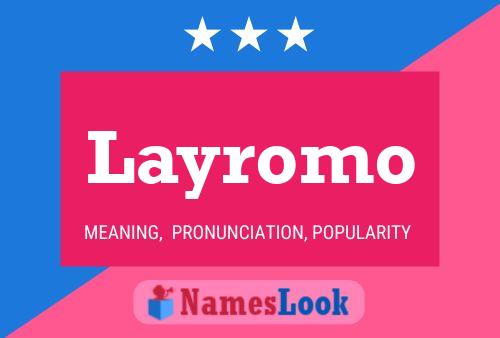 Póster del nombre Layromo