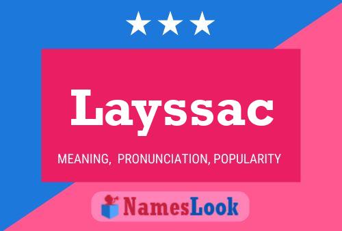 Póster del nombre Layssac