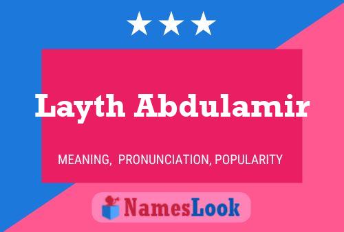 Póster del nombre Layth Abdulamir