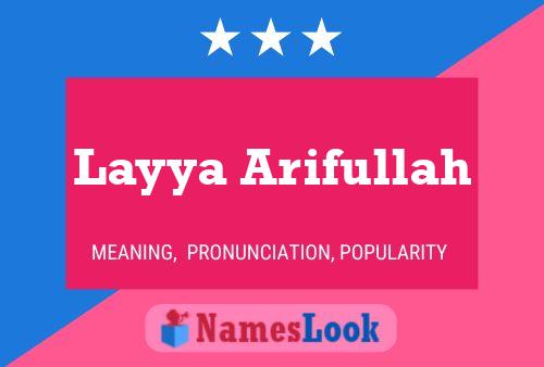 Póster del nombre Layya Arifullah