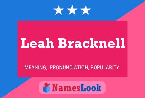 Póster del nombre Leah Bracknell