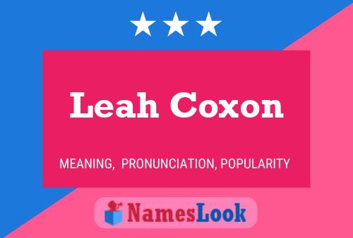 Póster del nombre Leah Coxon