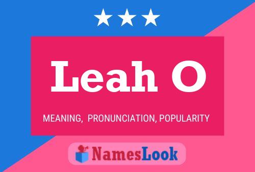 Póster del nombre Leah O