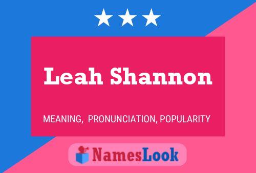 Póster del nombre Leah Shannon