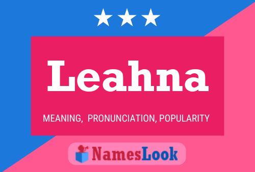 Póster del nombre Leahna