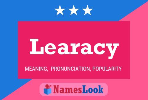 Póster del nombre Learacy