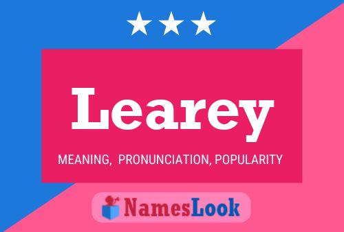 Póster del nombre Learey