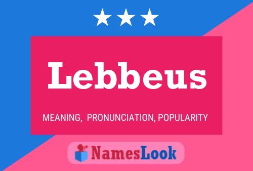 Póster del nombre Lebbeus