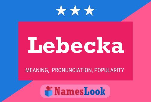 Póster del nombre Lebecka