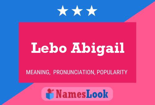 Póster del nombre Lebo Abigail