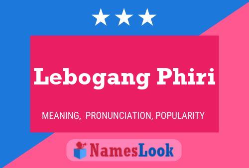 Póster del nombre Lebogang Phiri