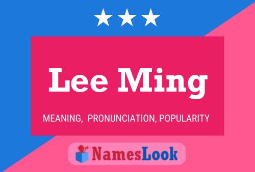 Póster del nombre Lee Ming