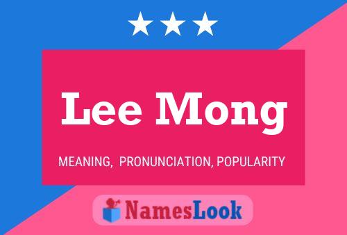 Póster del nombre Lee Mong