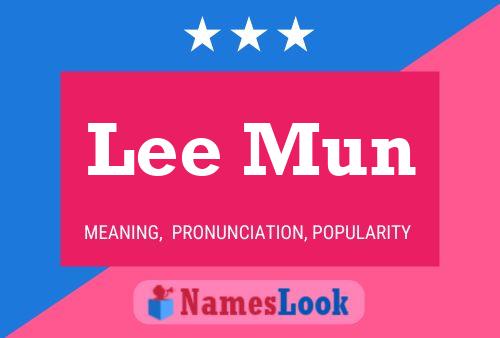 Póster del nombre Lee Mun