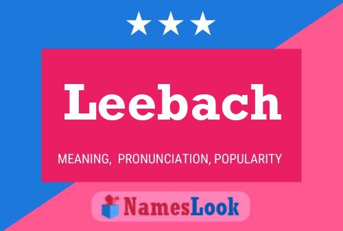 Póster del nombre Leebach