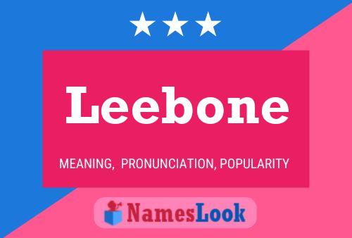 Póster del nombre Leebone