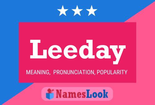 Póster del nombre Leeday