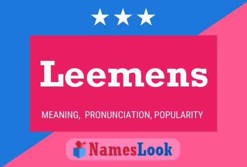 Póster del nombre Leemens