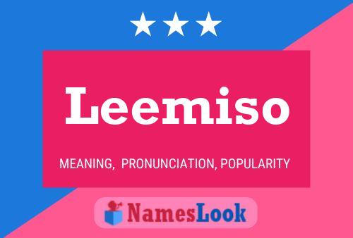 Póster del nombre Leemiso