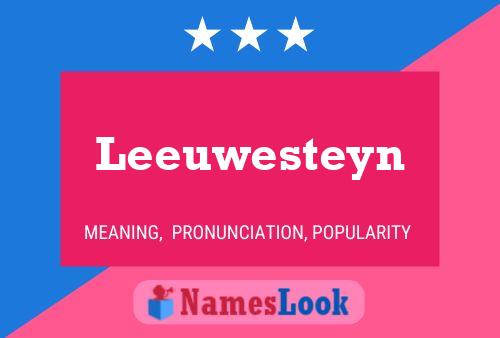 Póster del nombre Leeuwesteyn