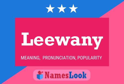 Póster del nombre Leewany