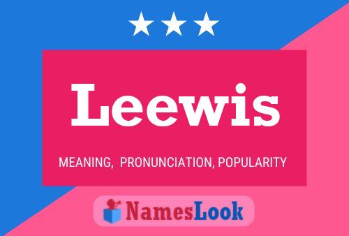 Póster del nombre Leewis